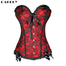 S-6XL Sexy Boned Overbust Corset Lace up Bustier Top Slim Clothes Waist Cincher Bow Decoration Outfit Summer Party Dress Shirt 2024 - buy cheap