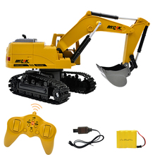 2.4G 1:24 8CH RC Excavator Car Beach Toys Boy Sand Toy Tractor Simulated Engineering Truck Model Toys for Children Kid Good Gift 2024 - buy cheap