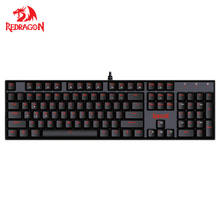 Redragon Gaming Mechanical Keyboard  K551 VARA 104 Keys LED Backlit illuminated ABS-Metal Gaming  Keyboard Blue Switches for PC 2024 - buy cheap