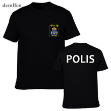 Новинка, Малайзия, Полиция, полиция, спецназ, спецназ, мужские футболки, короткий рукав, хлопковая футболка, топы, футболки 2024 - купить недорого