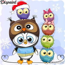 Dispaint Full Square/Round Drill 5D DIY Diamond Painting "Owl penguin scenery" 3D Embroidery Cross Stitch 5D Home Decor A12431 2024 - buy cheap