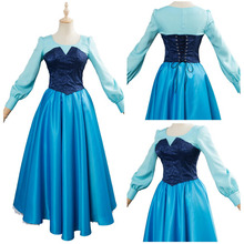 Vestido de princesa para adultos, disfraz de princesa de La Sirenita, para Halloween y Carnaval 2024 - compra barato