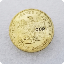 COPY REPLICA USA 1878 $5 Five Dollar Barber Flowing Hair Patterns COPY COIN FREE SHIPPING 2024 - buy cheap