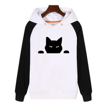 Pet CAT PEEPING Cat Fun Hoodies fashion men women Sweatshirts winter Streetwear Clothing Tracksuit Sportswear GA473 2024 - buy cheap