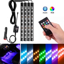 RGB LED Strip Light Car Interior Light For Volkswagen VW Polo Beetle Golf 4 5 7 6 Passat B5 B6 B7 Touareg Jetta Gol Touran Bora 2024 - buy cheap