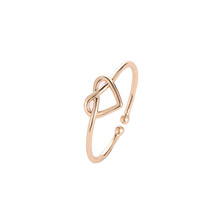 Женское кольцо с узлом 2021, темпераментное простое модное Открытое кольцо с отверстиями для влюбленных, подарок на День святого Валентина для женщин, кольца из сплава 2024 - купить недорого