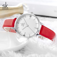 Shengke Luxury Quartz Watch Women Ladies Leather Wrist Watch Reloj Mujer 2021 SK Crystal Women Watches Montre Femme #K8030 2024 - buy cheap