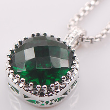 Simulated Emerald 925 Sterling Silver Fashion Jewelry Pendant TE442 2024 - buy cheap