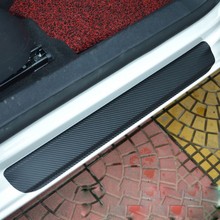 2018 углеродное волокно, автомобильная дверная педаль, подоконник, наклейка для Skoda Octavia A5 A7, молдинги для салона автомобиля RJ 2024 - купить недорого