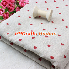 Hot Sales Fabric Printed Small Heart Handmade Patchwork Textile Bedding Crafts Linen/Cotton 50x145CM Free Shipping 2024 - buy cheap