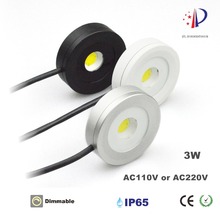 Luminária led para o teto de 3w ip65 ac110v ou ac220v, lâmpada regulável para estante, winecase, iluminação interna, 20 unidades 2024 - compre barato