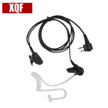 XQF Air acoustic tube headset Reel cable Mic PTT Earpiece для Motorola GP88 GP88S GP2000 GP300 HYT TC500 TC600 двухстороннее радио 2024 - купить недорого