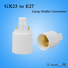 GX23 to E27 lamp adapter holder socket converter Retardant PBT LED Lighting Accessories 2024 - buy cheap
