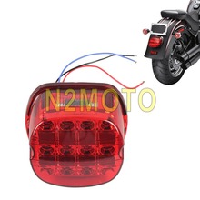 Layback Red LED Taillights Brake Tail Light White LED License Plate Lamp for Harley Sportster XL Dyna FXD FXLR FLH Touring 99-17 2024 - buy cheap
