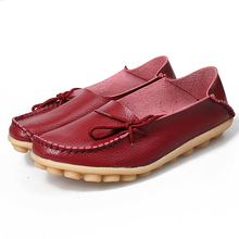 New Hot  Natural Leather Women Flats Casual Moccasins Driving Loafers Women's Shoes Fashion Comfortable Shoes Woman 2024 - buy cheap