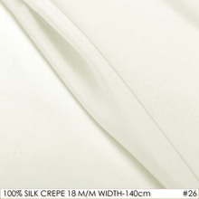 Crepé DE seda de 100%, 140cm DE ancho, 18momme, tela de seda Natural, tela DE boda, blanco Natural NO 26 2024 - compra barato