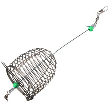 Señuelo de pesca con alambre de acero, jaula, cebo, accesorios de pesca, cebo pequeño, cesta de la trampa de pesca 2024 - compra barato
