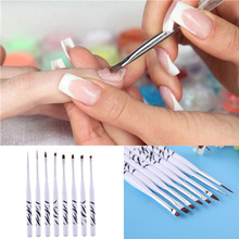 8PCS Nail Art Brush Tool Set Painting Drawing UV Gel Nail Polish Brush Pen Nails Dotting Tool Manicure Dotting Painting Brush 2024 - buy cheap