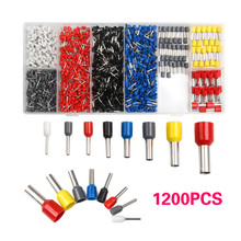 1200Pcs Wire Copper Crimp Connector cooper Ferrules kit Insulated Cord Pin End Terminal 8AWG-22AWG 2024 - buy cheap