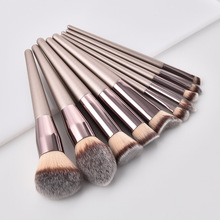 1/10 Pcs Makeup Brushes Set Wooden Foundation Cosmetic Eyebrow Eyeshadow Powder Brush Set Professional Blending Brushes 2024 - buy cheap
