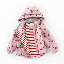 Jackets Coats for girls Pink Kids Spring Autumn outerwear Trench coat baby girl windbreaker Casual Clothing Hoodies Jacket 2024 - buy cheap