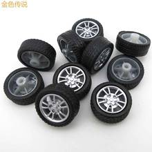JMT 2 * 16MM Rubber Wheel Four Wheel Drive Diy Small Production Of Plastic Wheel Model 10pcs included F19179 2024 - buy cheap