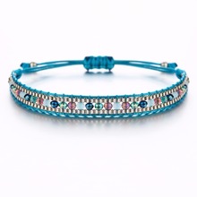 Pulseiras e braceletes tibetanos, estilo boêmio, multi cores, boa sorte, para mulheres, homens, artesanal, nós, pulseira de corda 2024 - compre barato