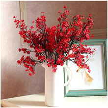 Cherry Blossoms Artificial Flowers Baby's Breath Gypsophila Fake Flowers DIY Wedding Decoration Home Bouquet Faux Flowers Branch 2024 - buy cheap