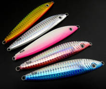 5pcs/lot S-shape 80g Deep sea fishing lure lead fish jig luminous belly hard bait fishing lure without hook 2024 - buy cheap