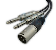 cannon to  two 6.5/6.35  Line of balance  audio line mixer cannon  cable 1M 3.2ft 2024 - buy cheap