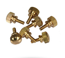 5pcs M3 brass knurled knob flat high head screws handle round head screw 6-16mm length bolts bolt 2024 - buy cheap