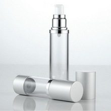 20PCS/lot 30ml 50ml Airless Liquid Lotion Bottle Perfume Bottle Cosmetic Vacuum Flask Silver Pump Airless Bottle Emulsion Bottle 2024 - buy cheap