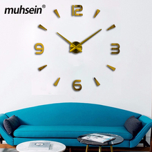 Muhsein 2020 Diy Creative Wall clock Living room  Modern design watch Horloge murale Acrylic mirror 3d Stickers Free Shipping 2024 - buy cheap