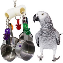 Parrot brinquedos suspensão ponte corrente animal de estimação pássaro papagaio mastigar brinquedos gaiola de pássaro brinquedos para papagaios pássaros acessórios 2024 - compre barato