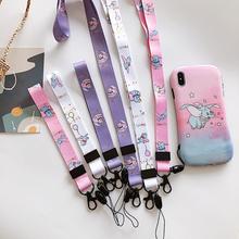 Purple Fly Elephant Phone Neck Straps Lanyard For Keys ID Badge Hand Wrist Rope Strap For Cell phone ID Card 2024 - buy cheap