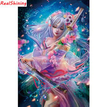 5D Diy Diamond Painting Cross Stitch full Square Diamond Embroidery Beauty picture for room Decor H1718 2024 - buy cheap