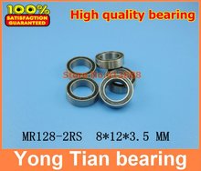 NBZH  sale price 1 pc miniature deep groove ball bearing MR128-2RS / 678RS 8*12*3.5 mm 2024 - buy cheap