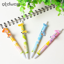 Bolígrafo creativo Kawaii de jirafa, bolígrafos para útiles escolares de escritura, Color de escritorio al azar 2024 - compra barato