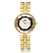Relógio feminino elegante com strass, relógio de pulso feminino marca de luxo da moda soxy presente para mulheres 2020 2024 - compre barato