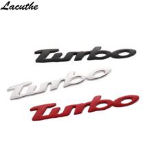 1Pcs 3D Metal TURBO Car Side Fender Rear Trunk Emblem Badge Sticker Decals for Universal Cars Moto Bike Decorative Accessories 2024 - buy cheap