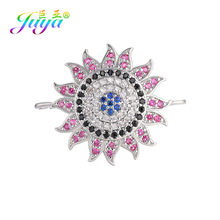 Juya Componentes Da Jóia Multicolor Cubic Zirconia Grego Olho Do Mal Olho Grego Encantos Para DIY Pulseiras Brincos Fazer 2024 - compre barato