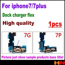 1pcs High qulaity For iphone 7 7p plus Dock Charger Charging port Connector Flex Cable black white 2024 - buy cheap