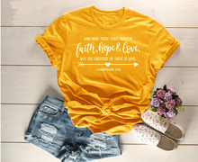 arrow Faith Hope Love Christian T-Shirt Bible Verse Quote Unisex Jesus Slogan Tee Inspirational Graphic  Grunge Camisetas Tops 2024 - buy cheap