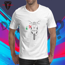 Футболка для мотоцикла KODASKIN, хлопковая футболка, футболки для гонок, повседневные топы, подарок для Piaggio Vespa 2024 - купить недорого