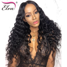 Curly Lace Front Human Hair Wigs For Black Women 180% Density Remy Hair Brazilian Lace Front Wig Pre Plucked With Baby Hair Elva 2024 - buy cheap