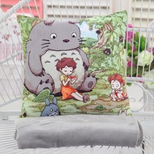 Genuine Hayao Miyazaki, cute Totoro fine printing detachable cushion pillow, air conditioning quilt, blanket nap office 2024 - buy cheap