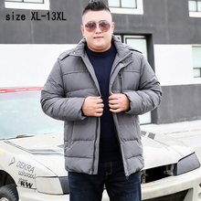 new arrival fashion high quality super large 11XL 12XL 13XL Men Casual Warm Thick with hood Loose Zipper Down Jacket Men coat 2024 - buy cheap