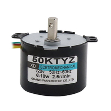 Novo motor síncrono 50ktyz ca 220v, motor para engrenagem permanente 6-10w, controlável, micro motor de redução 2024 - compre barato