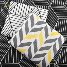 Chainho,Geometric Patterns Series,Printed Cotton Linen Fabric For DIY Quilting & Sewing Sofa,Table Cloth,Curtain,Bag,Material 2024 - buy cheap