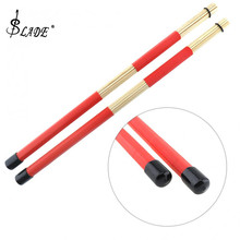 2pcs 40cm Maple Wooden Rods Rute Jazz Drum Sticks Drumsticks  Percussion Instruments Accessories for Drum Set 2024 - buy cheap